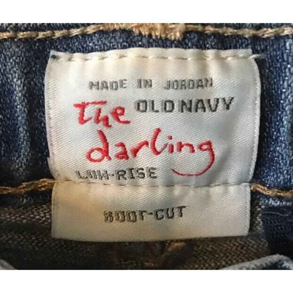 Size 8 Girls Old Navy The Darling Low Rise Boot Cut Jeans Denim Adjustable Waist